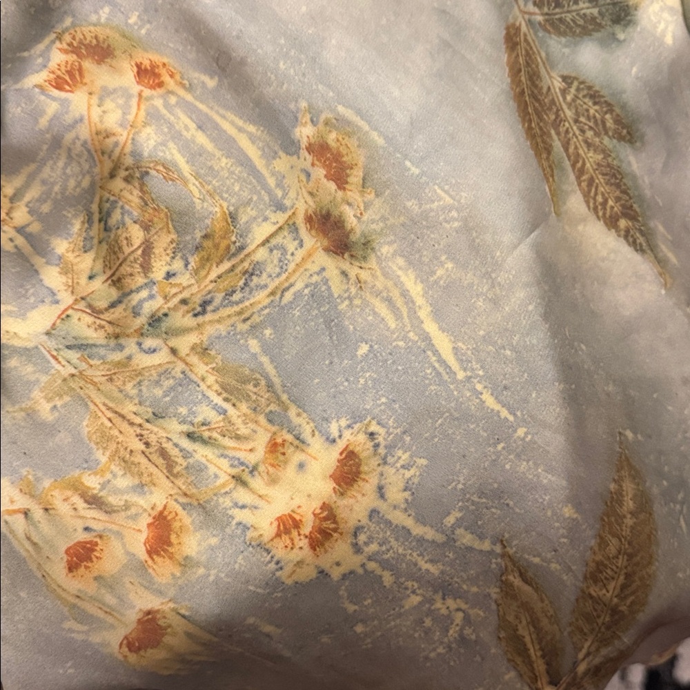Zara Satin Mini Dress in Sage Green with Gold Floral - Picture 8 of 10